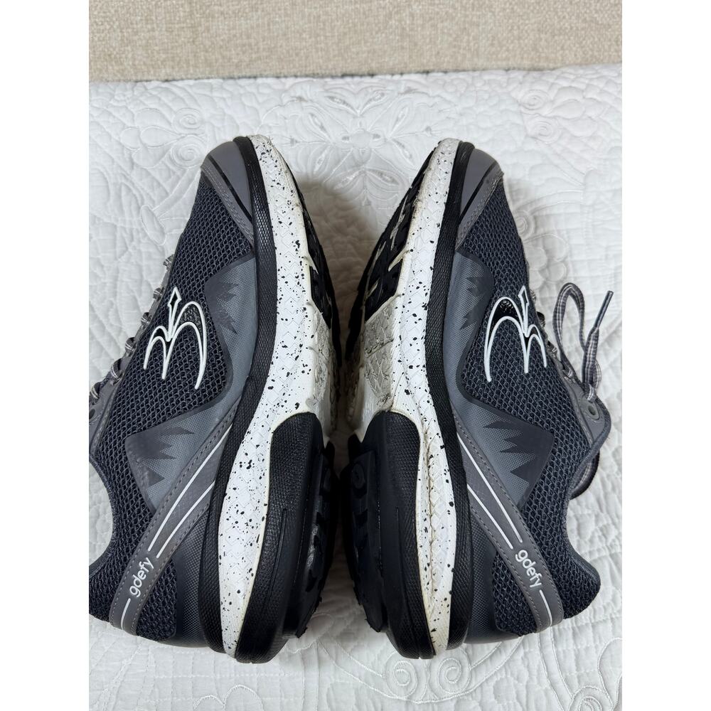 GDefy Women 8 Gray White Walking Sneakers Orthopedic Comfort Casual Shoe - Picture 5 of 8